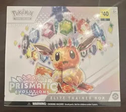 Pokemon TCG Scarlet Violet Prismatic Evolutions Elite Trainer Box ETB New Sealed - Image 1