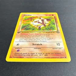 1st Edition Mankey - #55/64 Jungle - Vintage Pokemon Card TCG 1999 - Image 3