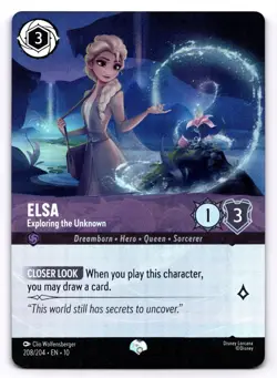 Elsa - Exploring the Unknown 208/204 [Epic Holo] Lorcana Ch. 10 - Image 1