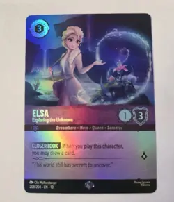 Lorcana - Elsa Exploring the Unknown Epic 208/204 Whispers in the Well NM - Image 1