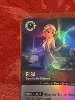 EPIC Lorcana Whispers - Elsa - Exploring the Unknown - 208/204 FOIL EPIC - Image 3