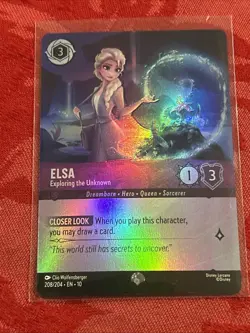 EPIC Lorcana Whispers - Elsa - Exploring the Unknown - 208/204 FOIL EPIC - Image 1