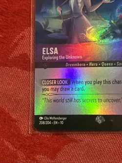 EPIC Lorcana Whispers - Elsa - Exploring the Unknown - 208/204 FOIL EPIC - Image 4