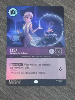 Elsa Exploring the Unknown Epic 208/204 Lorcana Whispers in the Well NM - Image 1