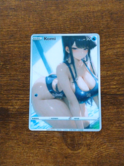 Beautiful Waifu Card - Komi Swim - Goddess ACG Custom DIY Fan Art Card - Image 1