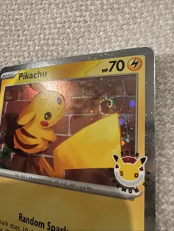 Pokemon TCG: Pikachu 51 Pokemon Day 2026 Collection Card (Swirl in Holo) - Image 2