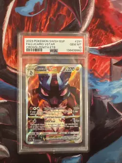 Lucario VSTAR SWSH291 SWSH: Sword & Shield Promo Cards Holo PSA 10 - Image 1