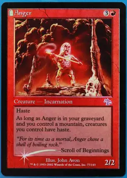 Anger FOIL Judgment NM Red Uncommon MAGIC GATHERING CARD (ID# 510603) ABUGames - Image 1