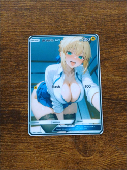 Beautiful Waifu Card - Artoria Pendragon Goddess ACG Custom DIY Fan Art Card - Image 1