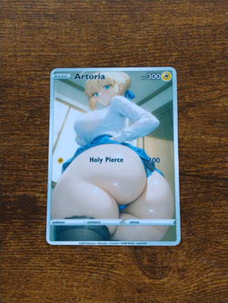 Beautiful Waifu Card - Artoria Casual - Goddess ACG Custom DIY Fan Art Card - Image 1