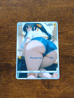 Beautiful Waifu Card - Akeno Casual- Goddess ACG Custom DIY Fan Art Card - Image 1