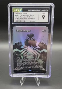 Opposition Agent (Borderless) Marvel Universe Eternal-Legal Foil 0019 CGC 9 - Image 1