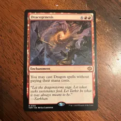 Magic: The Gathering Dracogenesis Tarkir: Dragonstorm Enchantment Red Mythic Re. - Image 1