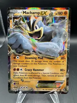 Machamp EX XY108 Promo Black Star Holo Rare Pokemon Card - Image 1