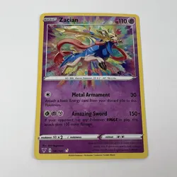 Pokemon TCG Card - Zacian 082/185 - Amazing Rare Holo - Vivid Voltage - Image 1