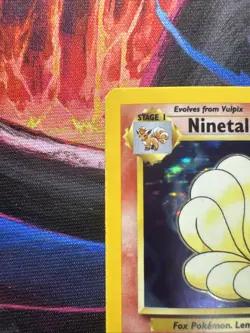 Ninetales 12/102 Base Set Lightly Played LP Holo Rare Pokemon TCG - Image 2