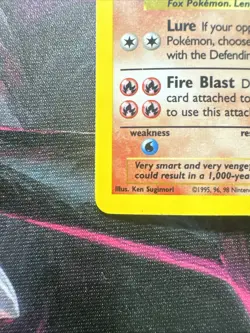 Ninetales 12/102 Base Set Lightly Played LP Holo Rare Pokemon TCG - Image 5