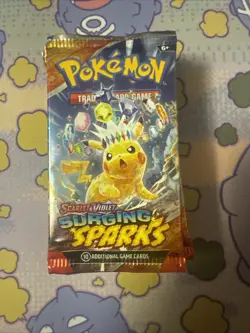 Lot Of 10 Pokemon TCG Scarlet & Violet Surging Sparks Sealed Booster Packs - Image 1