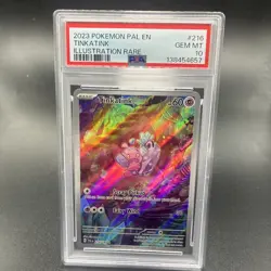 Pokemon Paldea Evolved ~ TINKATINK ~ PSA 10 ~ Illustration Rare 216/193 - Image 1