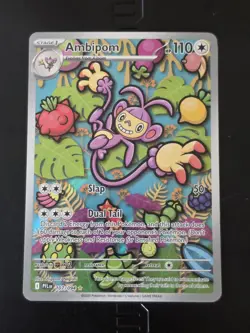 Pokemon TCG ME02: Phantasmal Flames #107/094 Ambipom IR Illustration Rare - Image 1