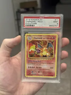 2016 POKEMON XY EVOLUTIONS #11 CHARIZARD-HOLO PSA 9 - Image 1