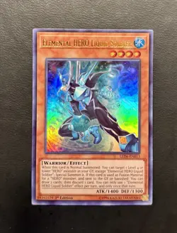 Yu-Gi-Oh! Elemental HERO Liquid Soldier LED6-EN013 Ultra Edition Near Mint - Image 1