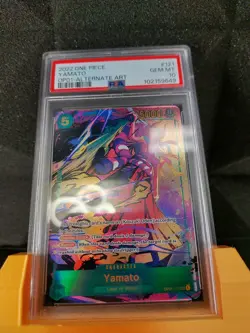 2022 One Piece Tcg Yamato Op01-121 Sec Alt Art Romance Dawn Psa Gem Mint 10 - Image 5