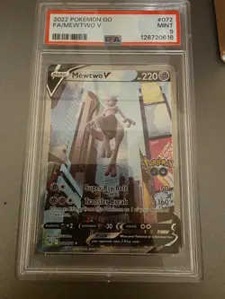 Mewtwo V (Alternate Full Art) 072/078 Pokemon GO Holo - Image 1