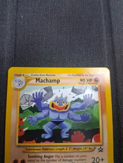 POKEMON BLACK STAR PROMO MACHAMP CARD #43 LP Fast Ship - Image 3