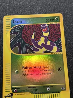 Ekans 108/165 Expedition Base Set Reverse Holo Rare Vintage Pokemon Card - NM - Image 3