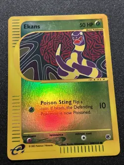 Ekans 108/165 Expedition Base Set Reverse Holo Rare Vintage Pokemon Card - NM - Image 4