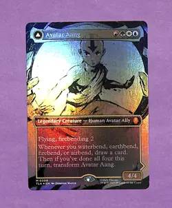 Avatar Aang (Master of Elements) 308 Foil Borderless Avatar: The Last Airbender - Image 1