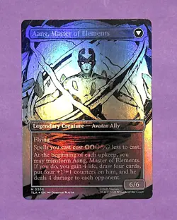 Avatar Aang (Master of Elements) 308 Foil Borderless Avatar: The Last Airbender - Image 2