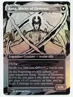 Avatar Aang (Master of Elements) 308 Foil Borderless Avatar: The Last Airbender - Image 2