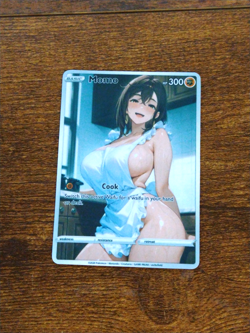 Beautiful Waifu Card - Momo Ayase Cooking - Goddess ACG Custom DIY Fan Art Card - Image 1