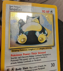 Pokemon Card Snorlax 11/64 Jungle NO SYMBOL Misprint Error - Image 3