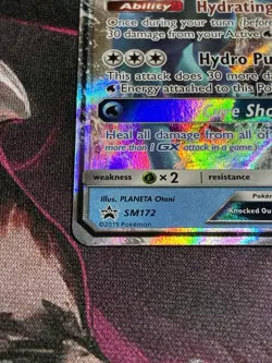 Vaporeon GX SM172 Sm Holo Pokemon Card - Image 5