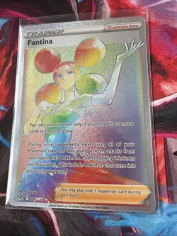 Pokemon Fantina (Secret) SWSH11: Lost Origin 206/196 Near Mint NM Card - Image 2