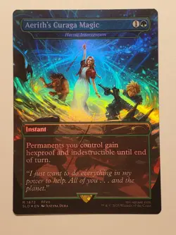 Aerith's Curaga Magic FOIL 1872 NM Secret Lair MTG Final Fantasy - Image 1