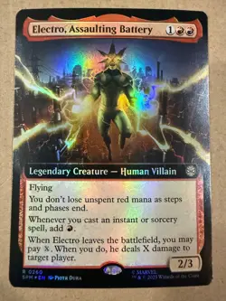 Electro, Assaulting Battery 0260 (Extended Art) Marvel's Spider-Man Foil - Image 1