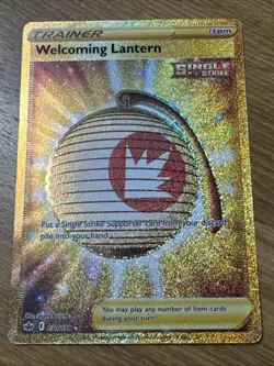 Pokemon Chilling Reign - Welcoming Lantern - Gold Secret Rare NM+/MINT - 230/198 - Image 1