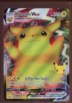 Pikachu VMAX Full Art Black Star Promo NM SWSH062 Sword & Shield Pokemon - Image 1