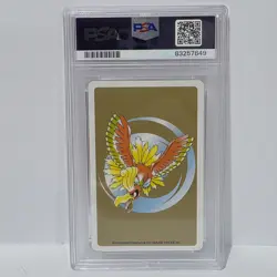 Pokemon - HitmonChan 5 of Clubs, Gold Ho-oh Back Poker Deck #107 PSA 9 - Image 2