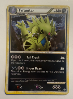 Tyranitar Holo 26/95 HGSS Unleashed 2010 LP Pokemon TCG - Image 1