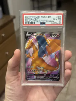 2020 POKEMON SWSH BSP CHARIZARD V CHAMPIONS PATH ELITE TRAINER BOX #50 PSA 10 - Image 1