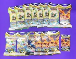 2022 POKEMON SWORD&SHIELD BRILLIANT STARS,14 Unopened Packs+1 SWORD&SHIELD 2022 - Image 1