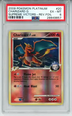 2009 POKEMON SUPREME VICTORS CHARIZARD G #20 REVERSE HOLO PSA 6 EX #28849857 - Image 1