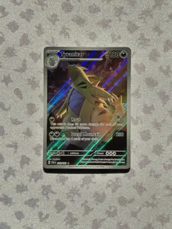 Pokemon TCG Tyranitar 222/193 Sv02: Paldea Evolved Illustration Rare, NM - Image 2
