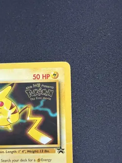 Pikachu - #4 Black Star Promo - WOTC Unlimited - Pokemon TCG - 1999 - DMG - Image 2