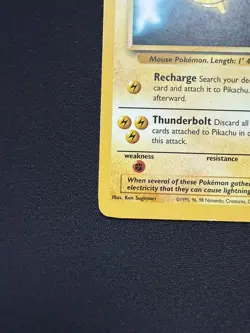 Pikachu - #4 Black Star Promo - WOTC Unlimited - Pokemon TCG - 1999 - DMG - Image 3